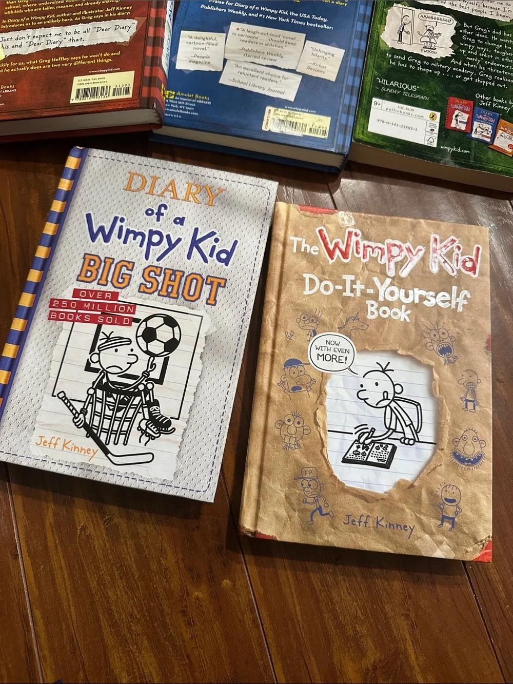 Diary of a Wimpy Kid 5 Book Hardcover Lot Big Shot Rodrick Last Straw